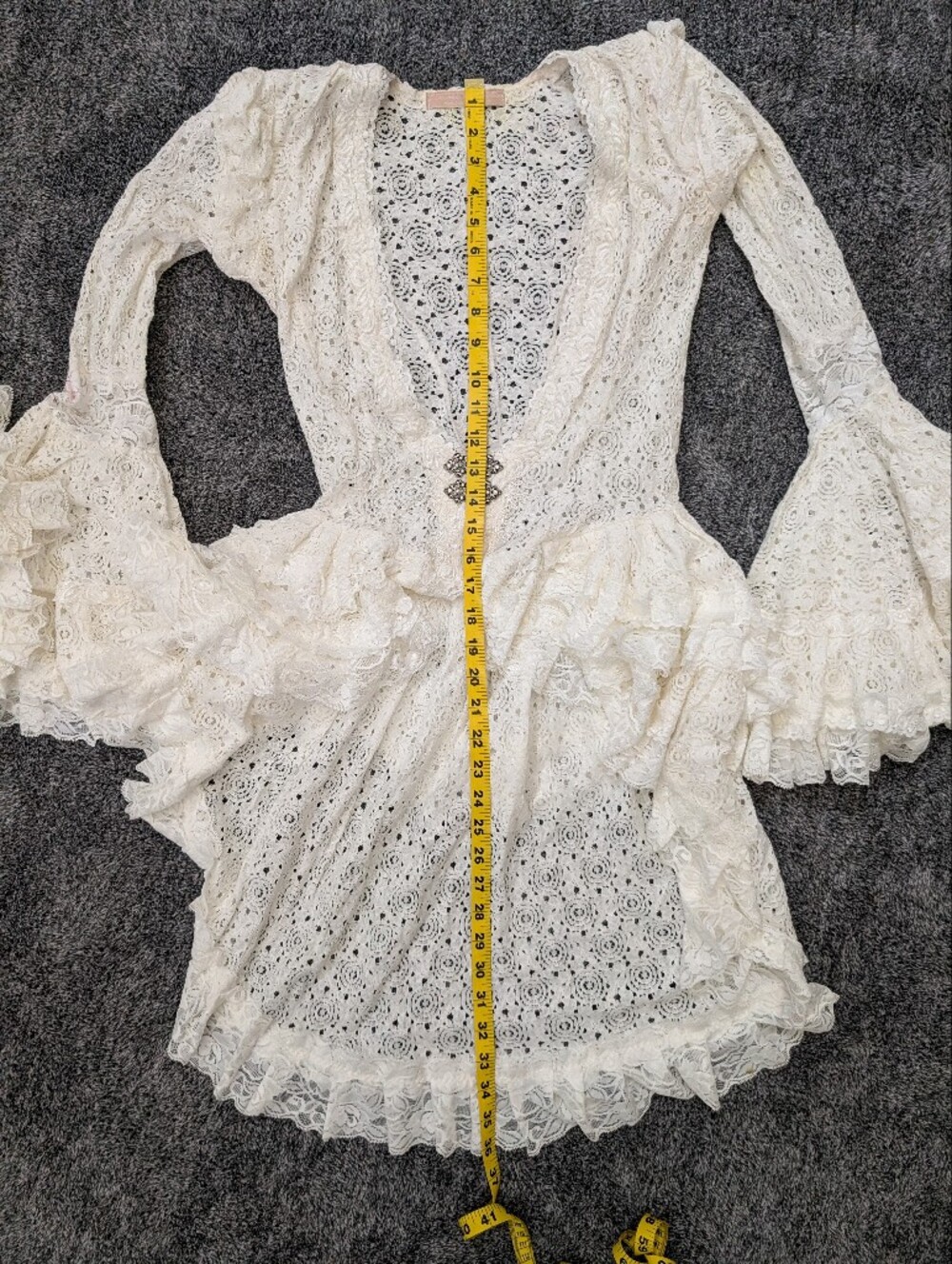O.A.K Handmade Edwardian Lace Halloween Costume Blouse + Bustle Petticoat SZ SM - Picture 13 of 16